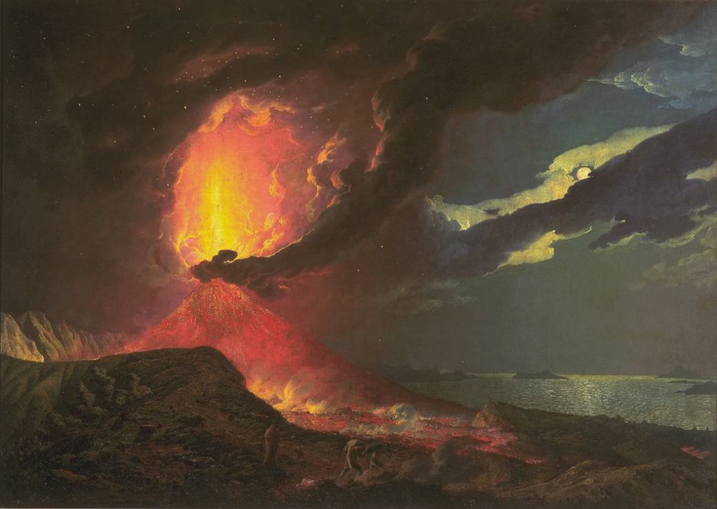 Joseph Wright of Derby, ‘Vesuvius in Eruption, with a View over the Islands in the Bay of Naples’, c.1776-80, © Tate Britain, London.