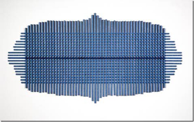 Hilarie Mais, 'Bay', 2001, painted wood, 127.2 x 244.8 cm, TarraWarra Museum of Art collection