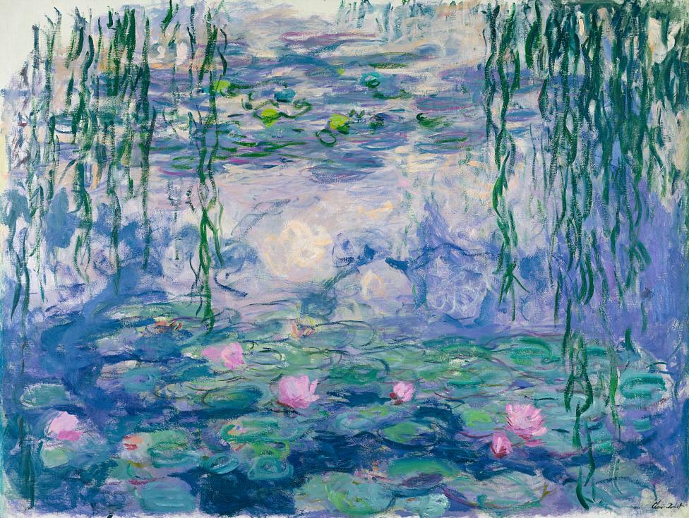 Claude Monet, 'Waterlilies' (Nymphéas), 1916–19, oil on canvas, 150.0 x 197.0 cm, Musée Marmottan Monet, Paris.