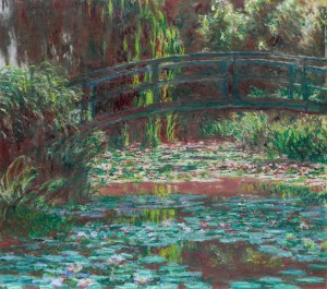 Claude Monet, 'The bridge over the waterlily pond', 1900, oil on canvas, 89.8 x 101.0 cm, Art Institute Chicago, Illinois.