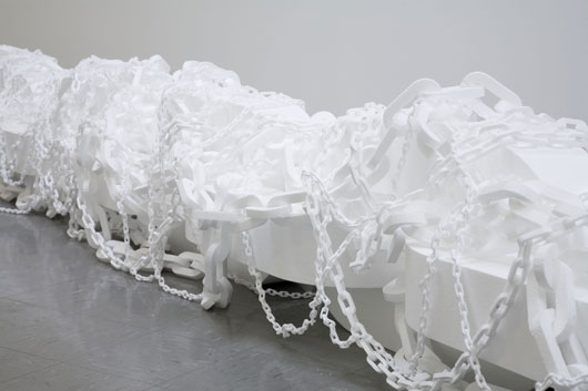 Peter Robinson, ‘Vinculum’ (detail), 2008, polystyrene. © Peter Robinson. Courtesy the artist and Sutton Gallery, Melbourne.