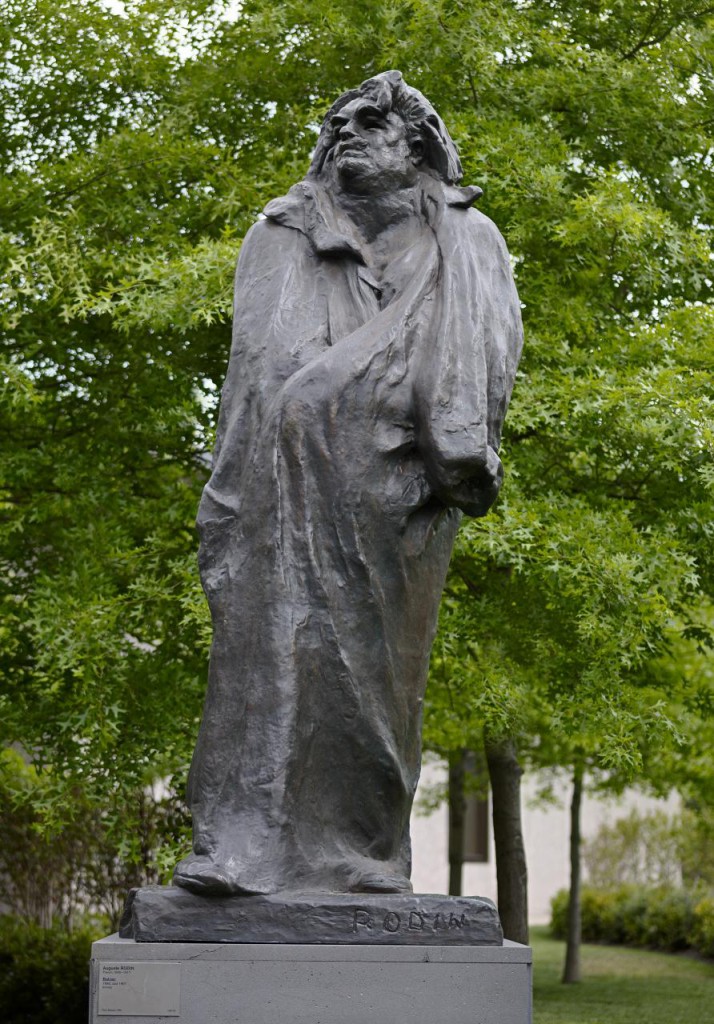 Auguste Rodin, Balzac, 1898, cast 1967, bronze, 422.2 x 123.5 x 306.0 cm (overall), Melbourne, National Gallery of Victoria