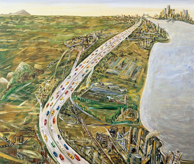 Jan Senbergs, ‘The Geelong Road’, 2004, synthetic polymer paint, Geelong Gallery